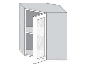 1.60.3у Шкаф настенный (h=720) угловой на 600мм со стекл. дверцей в Пыть-Яхе - pyt-yah.magazin-mebel74.ru | фото