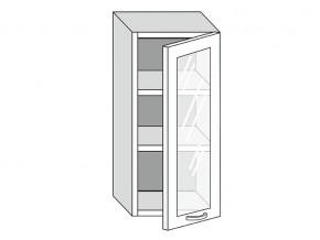 19.40.3 Шкаф настенный (h=913) на 400мм с 1-ой стекл. дверцей в Пыть-Яхе - pyt-yah.magazin-mebel74.ru | фото