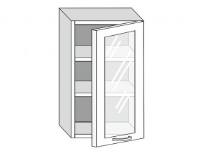 19.50.3 Шкаф настенный (h=913) на 500мм с 1-ой стекл. дверцей в Пыть-Яхе - pyt-yah.magazin-mebel74.ru | фото