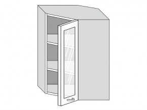 19.60.3у Шкаф настенный (h=913) угловой на 600мм со стекл. дверцей в Пыть-Яхе - pyt-yah.magazin-mebel74.ru | фото