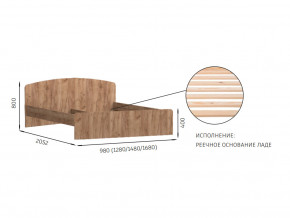 Кровать 1200х2000 с низкой ножной спинкой Эконика в Пыть-Яхе - pyt-yah.magazin-mebel74.ru | фото