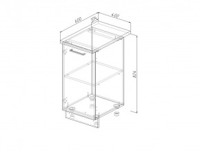 Н 40 Модуль нижний Без Столешницы МН 40 в Пыть-Яхе - pyt-yah.magazin-mebel74.ru | фото