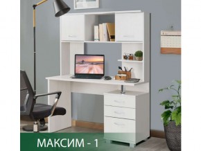 Стол компьютерный Максим-1 Ясень Анкор Светлый в Пыть-Яхе - pyt-yah.magazin-mebel74.ru | фото